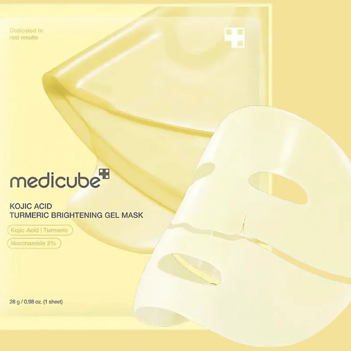 Masque gel éclaircissant à l'acide kojique et au curcuma Medicube
